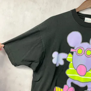 Free Style Vintage 1992 Graphic Tee OSFA Roller Skate Mouse Single Stitch Boxy thumbnail 4