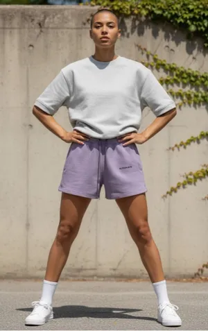Alphalete Essential Core Shorts Size XL Passive Purple (Plum) thumbnail 1
