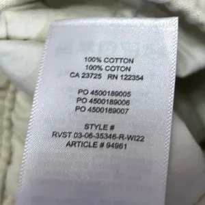 Aritzia TNA Women's Cream White High Rise Straight Leg Trousers Jogger Pants S thumbnail 5