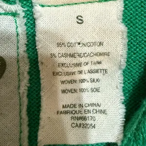 Anthropologie Field Flower Shamrock Green Cashmere/Cotton Blend Cardigan Sz‎ S thumbnail 4
