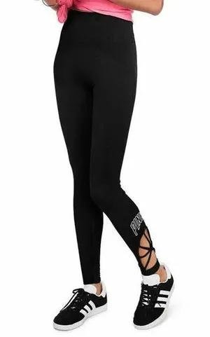 PINK - Victoria's Secret ultimate high rise logo strappy leggings thumbnail 1