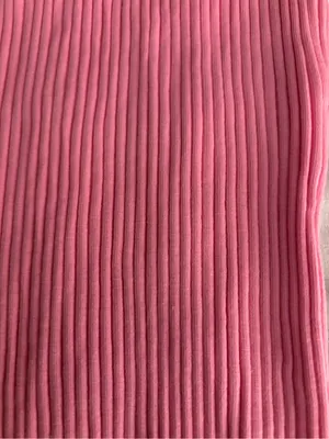 Zara Pink Ribbed One Shoulder & Scarf Knit Top Size M thumbnail 4