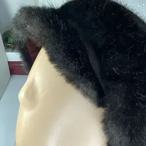 Vintage 1960’s Mod paperboy style faux fur cap. thumbnail 5