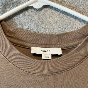 Vince Tie-Waist T-Shirt Dress Minimalist Taupe Casual Everyday‎ Style Size XS thumbnail 2