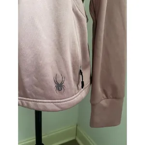 Spyder Pink Full Zip Fleece Hoodie Jacket sz Medium Ski Gorpcore Softshell Layer thumbnail 11