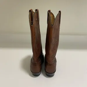 Vintage Dan Post Exotic Lizard Cowboy‎ Boots Brown Size 6.5 thumbnail 5