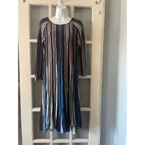 Anthropologie‎ Moth Striped High Low Dress thumbnail 5