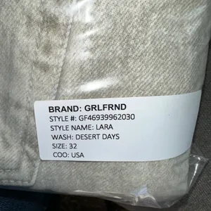 GRLFRND Camo Cargo Jean Grey SIZE 32 Camoflage Slouchy Low Rise Baggy $295 NEW thumbnail 12