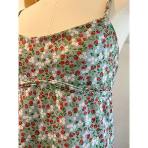 Altar'd State Strawberry Print Mini Tank Dress Size Small USA thumbnail 11