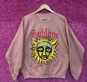 Sublime 40 oz to Freedom Cover Ska Band Oversized Crewneck Sweater M thumbnail 1