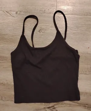 American Eagle Outfitters Ribbed Crop Camisole Top thumbnail 1