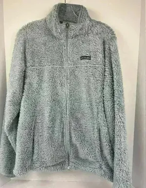 Columbia Women's blue/silver gray color Fleece Full Zip Jacket Size M‎ Casual thumbnail 1