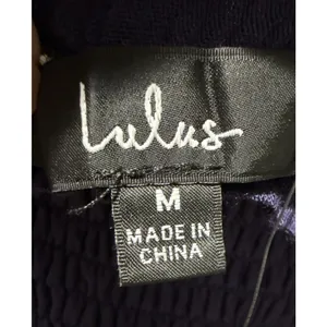Lulus Navy Smocked Tie Strap Square Neck Sleeveless Midi Dress Medium thumbnail 9