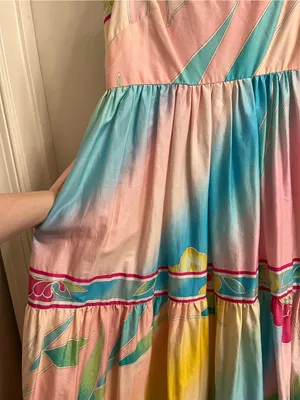 Hunter Bell Rita Cotton Tiered Dress Size XS thumbnail 6