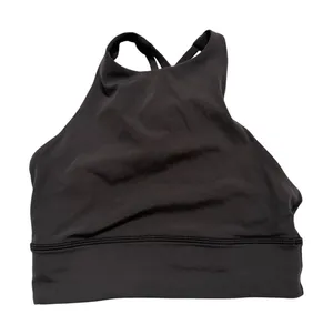 Lululemon Energy Bra High Neck Long Line Tough Black Sports 4 High Neck Strap thumbnail 1