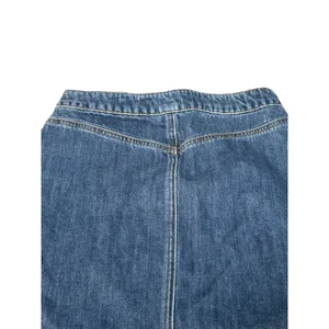 Garage Lace-Up‎ Denim Mini Skirt Y2K Blue Jean Skater A-Line Cotton Indie Sleaze thumbnail 5