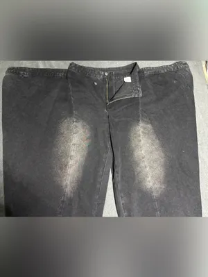 Commense Dark Cross Front Wrap Wide-Leg Denim Jeans Size M thumbnail 7