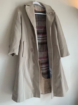 Forecaster Boston Women Size 9/10 Brown Winter Outerwear Classic Tan Trench Coat thumbnail 1