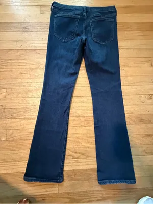 Banana Republic Classic Dark Blue Women’s Slim Bootcut Midrise Jeans thumbnail 3