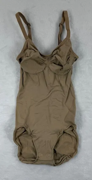 SKIMS Sculpting‎ Bodysuit Mid Thigh Ochre Tan XXS/XS SH-BSB-0340 Shapewear thumbnail 1