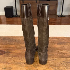 Ann Taylor Brown Leather & Suede Riding Boots Size 7 thumbnail 4
