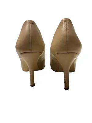 Nine West Beige Pointed-Toe Pumps thumbnail 2