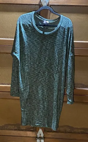 Alya Teal Plush Midi Dress Sz Large thumbnail 1
