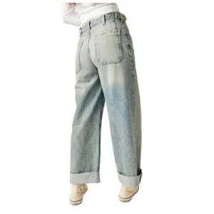 NEW Free People We the Free Palmer Cuffed Baggy Jeans Size 27 thumbnail 4