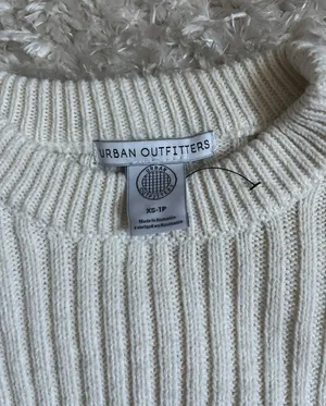 Urban Outfitters Crop Cream Sweater thumbnail 3