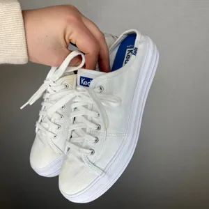 Keds Triple Up White Canvas Platform Sneakers Womens 6.5 Low‎ Top WF67075 thumbnail 3