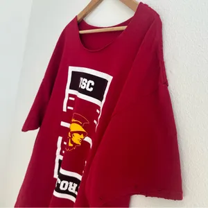 USC Trojans Off The Shoulder Tee Red Size XXL thumbnail 6