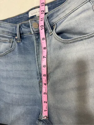 Risen Two-Tone High-Rise Flare Jeans Size 5/27 thumbnail 8
