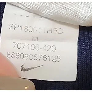 Nike Women's Navy Blue Athletic‎ Shorts with White Trim Comfortable Sporty M thumbnail 3