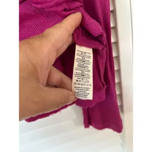 We The Free Free People Magenta Layered Long Sleeve Scoop Neck Top Small thumbnail 5