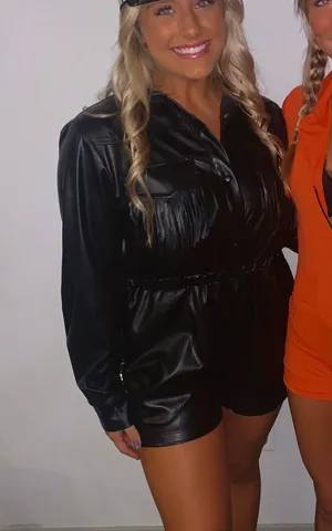 Pants Store Leather Romper thumbnail 1