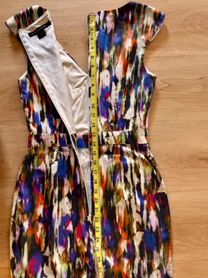 French Connection Record Ripple Sheath Dress - Multicolor Abstract Streak Print - Size 4 thumbnail 15
