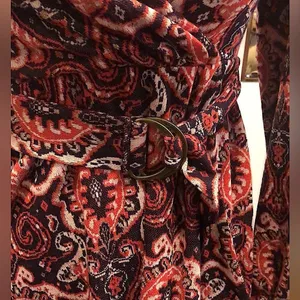 ANTHROPOLOGIE MAEVE Floral Paisley Wrap Front Dress With Belt Sz XS thumbnail 9