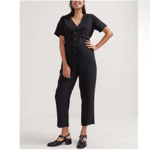 HATCH Black‎ The Noelle JumpSuit Size 2 Medium Maternity Black thumbnail 2