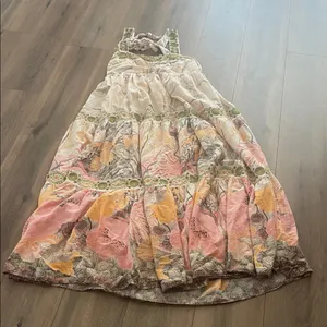 Anthropologie Square Neck Floral Maxi Dress thumbnail 3
