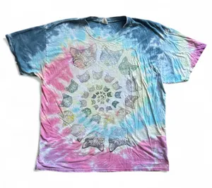 Tie-Dye Cat Spiral Print Graphic Tee thumbnail 1