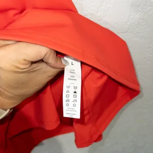 Halara NWT Poinsettia Red Softlyzero Backless Cut Out Active Dress Size Large thumbnail 7