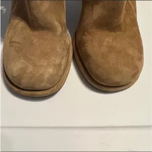Free People Cecile Ankle Boots Suede Lace Up Side Block‎ Heel Tan Camel Size 41 thumbnail 11