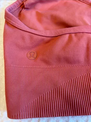 lululemon athletica 10 Rose Mauve Convertible Racerback Light Support Sports Bra thumbnail 3