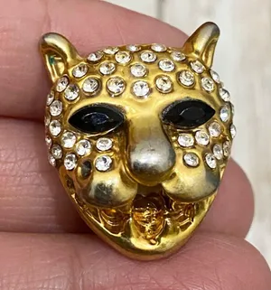 Vintage Jaguar Head Clip On Earrings thumbnail 8