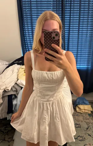 ZARA Dress Mini White thumbnail 1