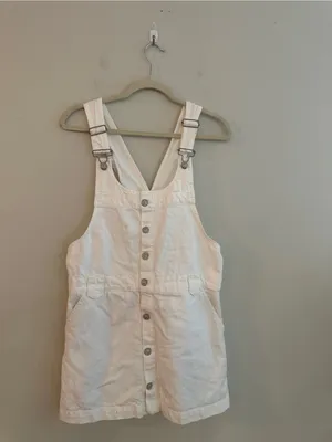 Free People Edie Denim Skirtall White thumbnail 5