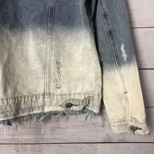 NEW Blank‎ NYC Raw Hem Dip Dye Jean Jacket XS thumbnail 7
