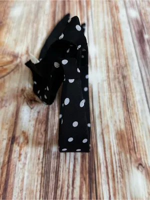 Vintage Target Retro Black Polka Dot Scarf Tie Headband NWT thumbnail 5