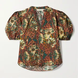 Ulla Johnson Tillie Cotton Poplin Blouse Top thumbnail 3