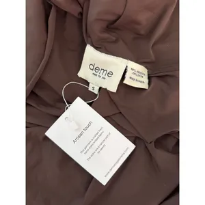Deme by Gabriella Brown Corset Draped Strapless Maxi Dress Size S thumbnail 7